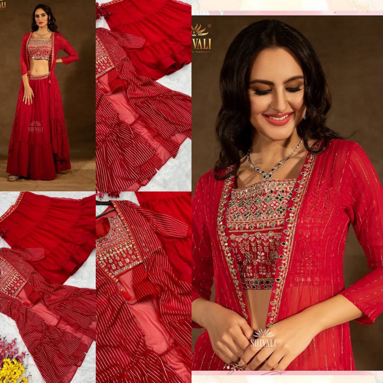 TERNDING LEHENGA CHOLI WITH KOTI