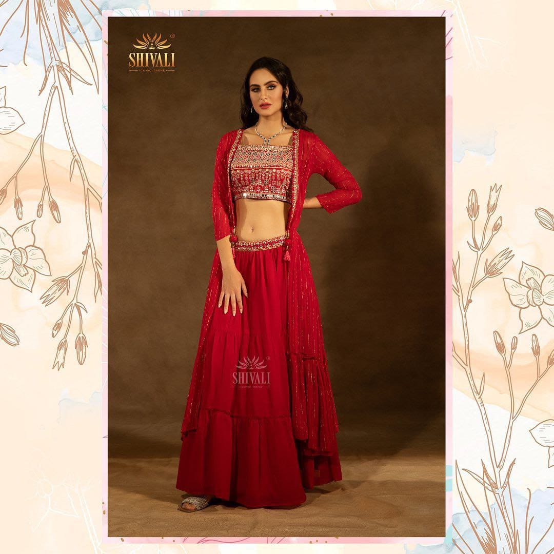 TERNDING LEHENGA CHOLI WITH KOTI