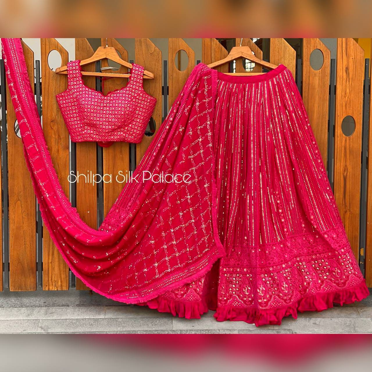 Rani and Purple Colour Party Wear Lehenga choli SD 1048